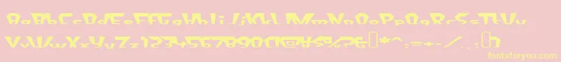 fluoride beings Font – Yellow Fonts on Pink Background