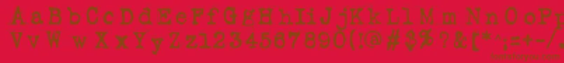 Fluox    Font – Brown Fonts on Red Background