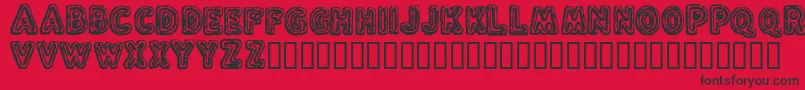 FLUXC    Font – Black Fonts on Red Background