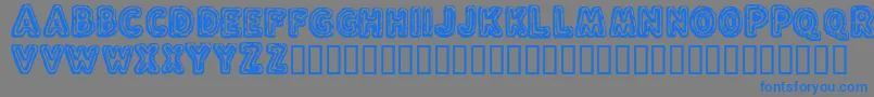 FLUXC    Font – Blue Fonts on Gray Background