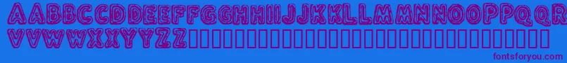 FLUXC    Font – Purple Fonts on Blue Background