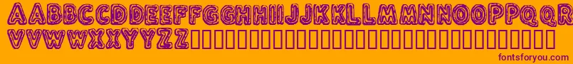FLUXC    Font – Purple Fonts on Orange Background