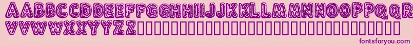 FLUXC    Font – Purple Fonts on Pink Background