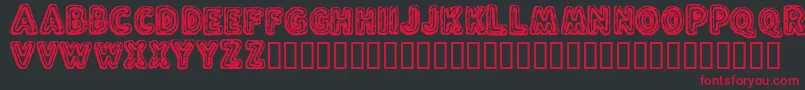 FLUXC    Font – Red Fonts on Black Background