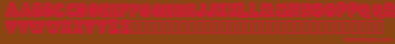 FLUXC    Font – Red Fonts on Brown Background