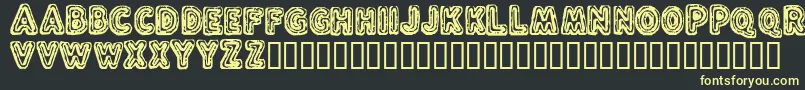 FLUXC    Font – Yellow Fonts on Black Background