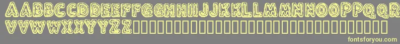 FLUXC    Font – Yellow Fonts on Gray Background
