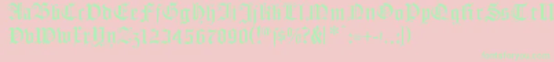 FlyingHollander Font – Green Fonts on Pink Background