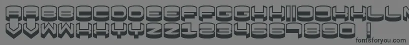フォントFocused – 黒い文字の灰色の背景