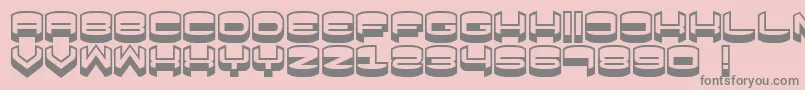 Focused Font – Gray Fonts on Pink Background