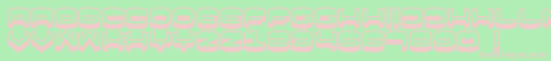 Focused Font – Pink Fonts on Green Background