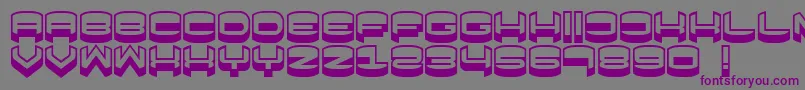 フォントFocused – 紫色のフォント、灰色の背景