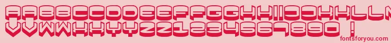 Focused Font – Red Fonts on Pink Background