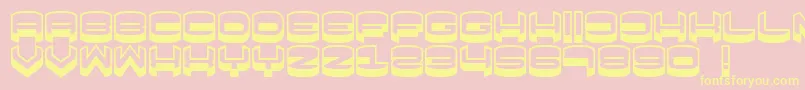 Focused Font – Yellow Fonts on Pink Background