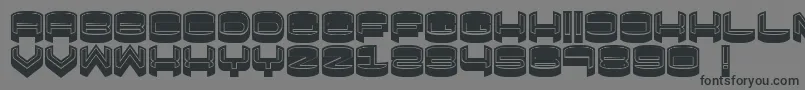 FocusedFilled Font – Black Fonts on Gray Background