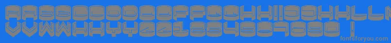 FocusedFilled Font – Gray Fonts on Blue Background