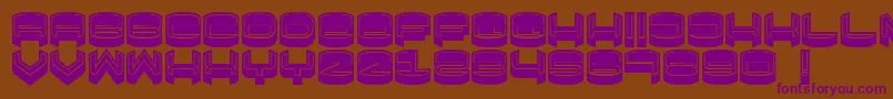 FocusedFilled Font – Purple Fonts on Brown Background