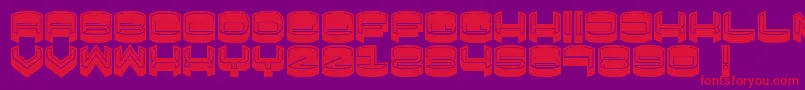 FocusedFilled Font – Red Fonts on Purple Background