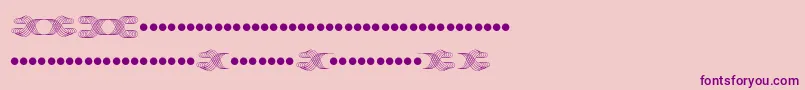 Police FogBPS01 – polices violettes sur fond rose