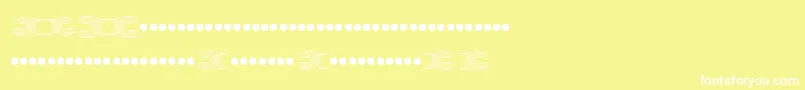 FogBPS01 Font – White Fonts on Yellow Background