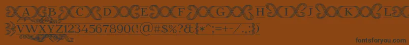 FoglihtenFr02 Font – Black Fonts on Brown Background