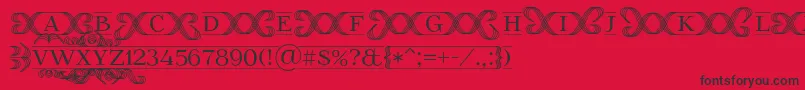 FoglihtenFr02 Font – Black Fonts on Red Background