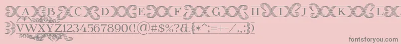 FoglihtenFr02 Font – Gray Fonts on Pink Background