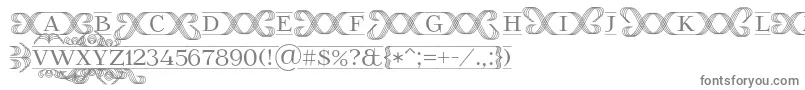FoglihtenFr02 Font – Gray Fonts on White Background