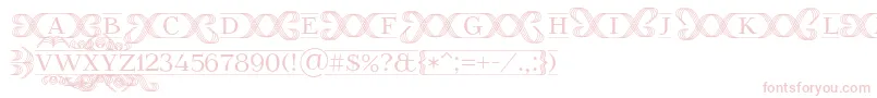 FoglihtenFr02 Font – Pink Fonts on White Background
