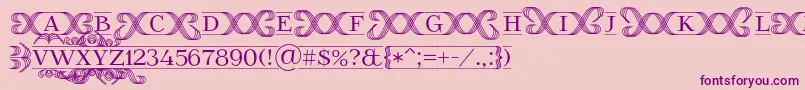 FoglihtenFr02 Font – Purple Fonts on Pink Background