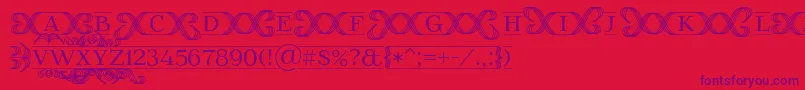 FoglihtenFr02 Font – Purple Fonts on Red Background