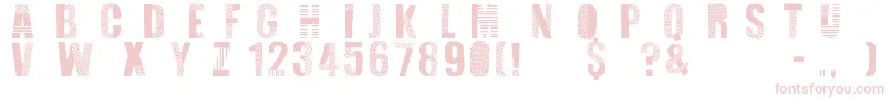 Folk Festival Font – Pink Fonts on White Background