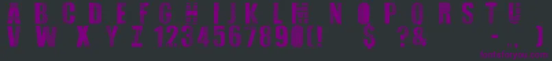 Folk Festival Font – Purple Fonts on Black Background