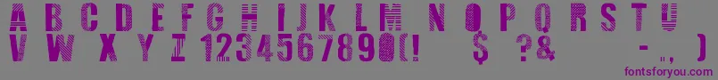 Folk Festival Font – Purple Fonts on Gray Background