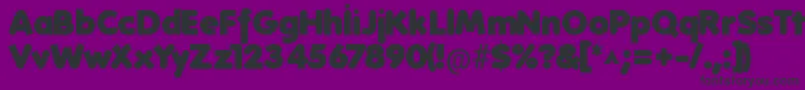 Folks Heavy Font – Black Fonts on Purple Background