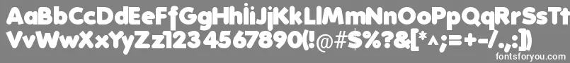 Folks Heavy Font – White Fonts on Gray Background