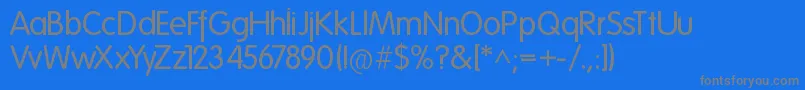 Folks Normal Font – Gray Fonts on Blue Background