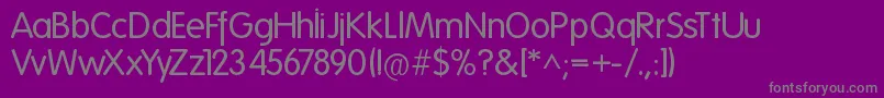 Folks Normal Font – Gray Fonts on Purple Background