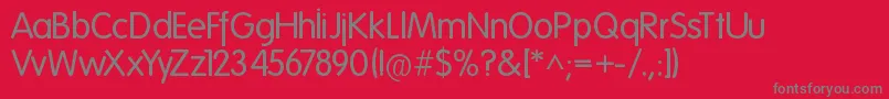 Folks Normal Font – Gray Fonts on Red Background