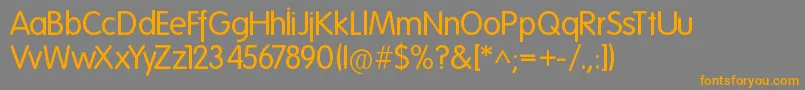 Folks Normal Font – Orange Fonts on Gray Background