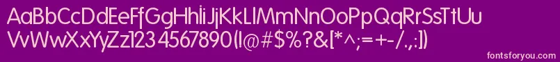 Folks Normal Font – Pink Fonts on Purple Background