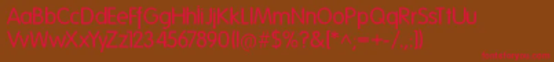 Folks Normal Font – Red Fonts on Brown Background