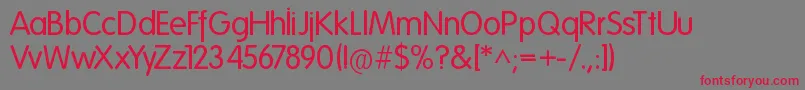 Folks Normal Font – Red Fonts on Gray Background