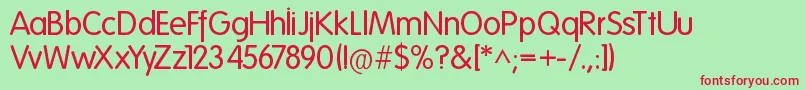 Folks Normal Font – Red Fonts on Green Background