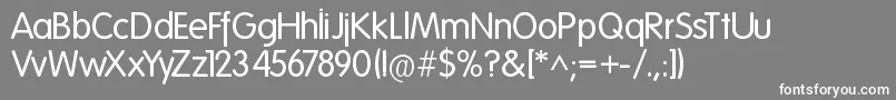 Folks Normal Font – White Fonts on Gray Background