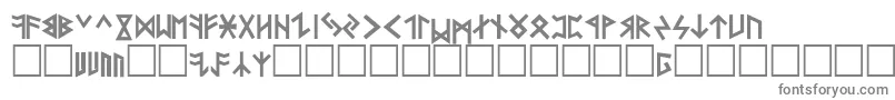 フォントFolksР”g – 白い背景に灰色の文字