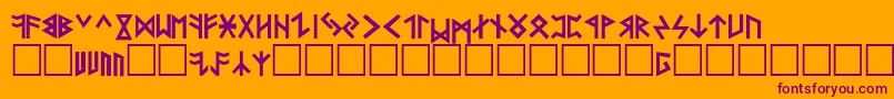 More about FolksР”g Font FolksР”g Font – Purple Fonts on Orange Background