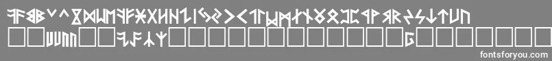 フォントFolksР”g – 灰色の背景に白い文字