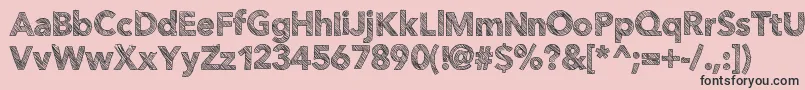 Folktale Font – Black Fonts on Pink Background