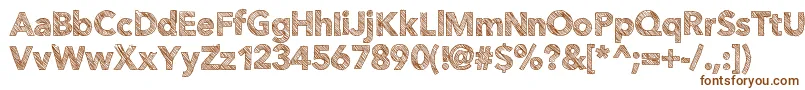 Folktale Font – Brown Fonts on White Background